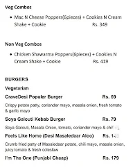 Cravedesi menu 5