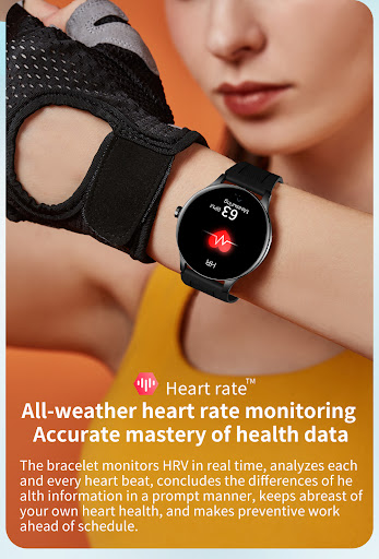 Title 4, Bluetooth Smart Bracelet with Custom Dial, Step...