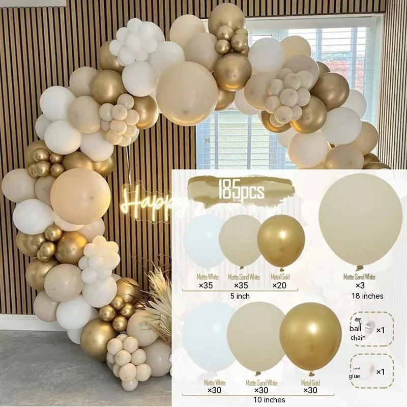 Ev İçin Düzensiz Balon Zinciri Takımı Bu esnek balon zinciriyle evinizi süsleyin ve eşsiz dekorasyonlar yaratın. Partiler artık daha renkli!