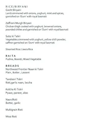 Paasha - JW Marriott Pune menu 6