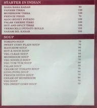 Sagar Samrat menu 8