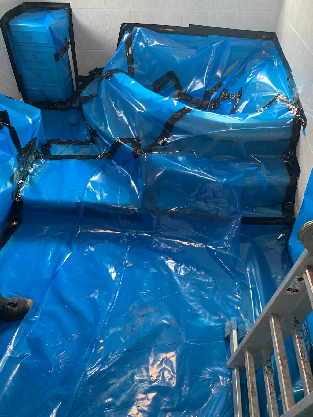 Bathroom ceiling removal 