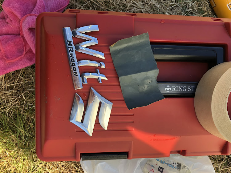 MRワゴン Witのつや消し黒塗装・DIYに関するカスタム事例の投稿画像2枚目