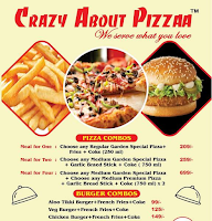 Crazy About Pizzaa menu 1