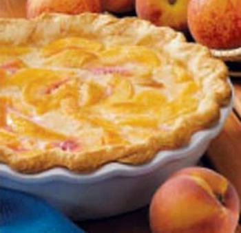 Peach Custard Pie