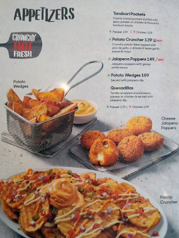 Pizza Hut menu 