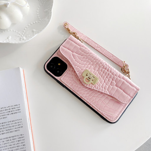 Title 5, Luxury Pattern Portable Phone Case With Lanyard...
