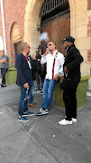 Nafiz Modack outside the Cape Town Magistrate's Court after his appearance   in connection with charges of extortion.