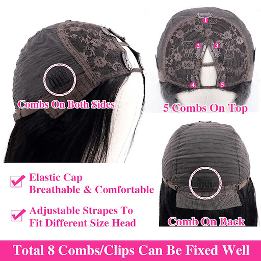 Title 1, Full Mechanism Human Hair Wig Headgear for natu...