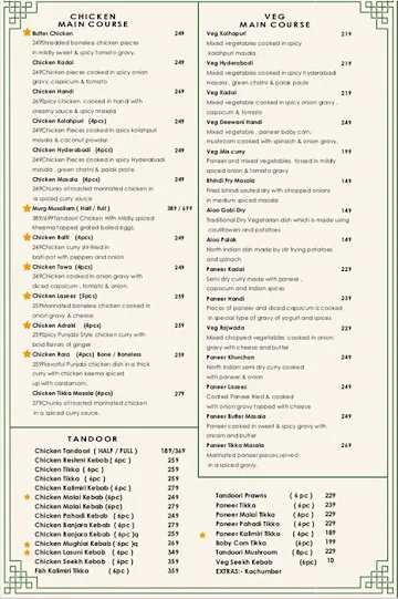 Bamboo Kitchen menu 