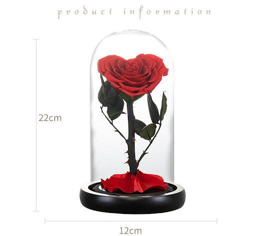 Title 3, Valentines Day & Birthday Preserved Flower Hea...