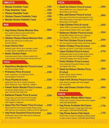Gourmand Food Truck menu 