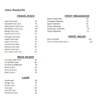 Juice Fresh @49 menu 1