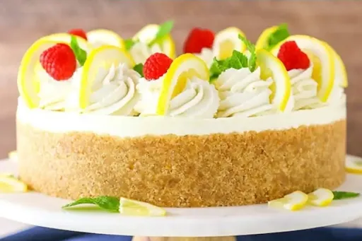 Lemon Unbaked Cheesecake Cake