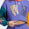 love uniteds crop hoodie purple / multicolor w