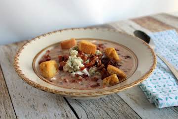 Bean Bacon Blue Cheese Tomato Soup