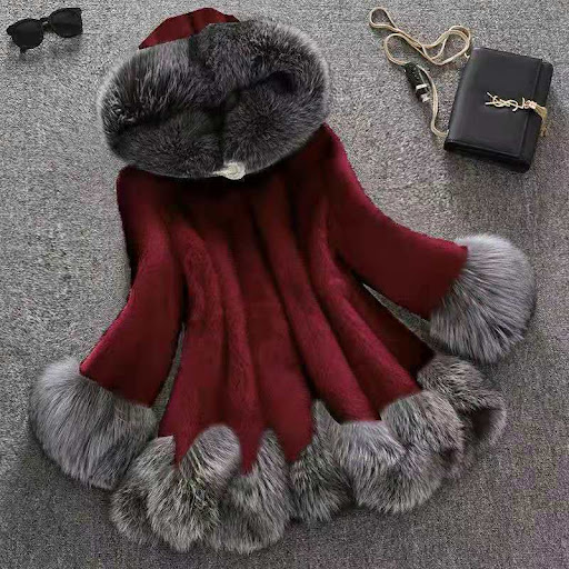 Title 3, Hooded faux mink coat for ultimate warmth and s...