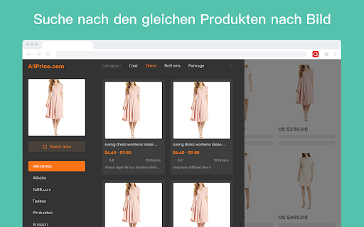 Aliexpress-Suche nach Bild