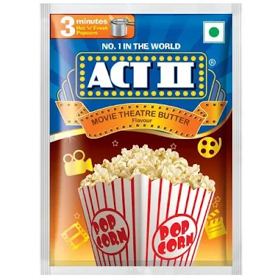 Act Ii Instant Popcorn - Movie Theater Butter Flavour - 130 gm