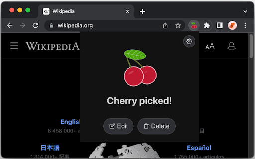 Cherry Browser extension