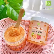 Muối Tắm Cam Đào Tẩy Da Chết Toàn Thân Bath Salt Scrub 400G Hapu Organic