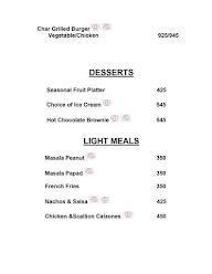 Connexions - Crowne Plaza menu 3