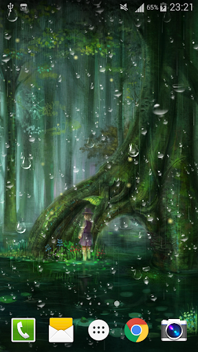 Fireflies Drops Live Wallpaper