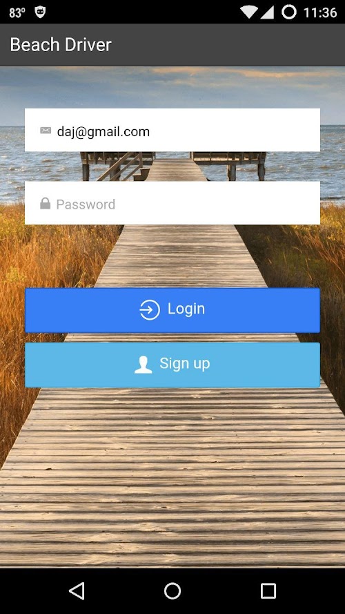Android application Free Beach Driver screenshort