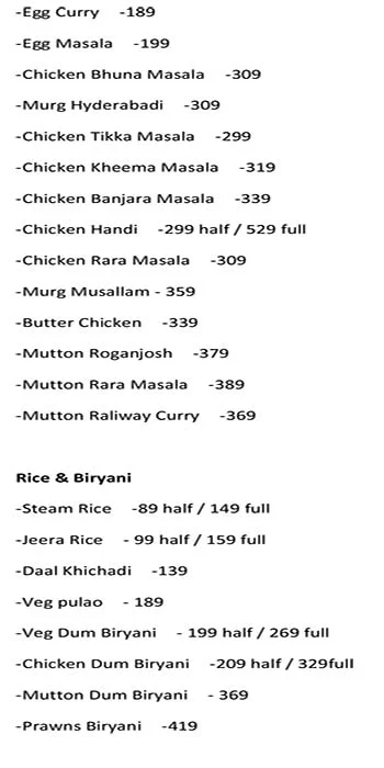 Ustaadji menu 