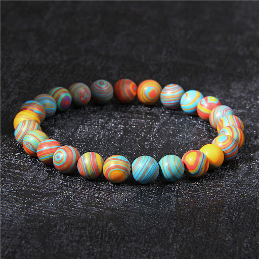 Title 10, Natural Stone Beads Bracelet Men Stylish Access...