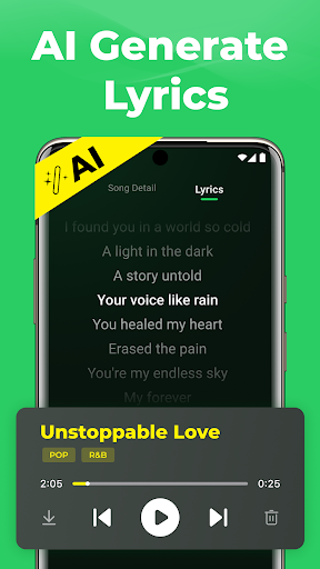Screenshot AI Music Generator