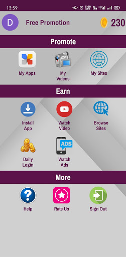 Screenshot Promote your App, Video, Site