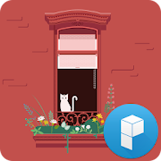 Cat and Window Launcher Theme  Icon