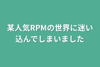 某人気RPMの世界に迷い込んでしまいました