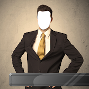 Man Suit Photo Montage  Icon