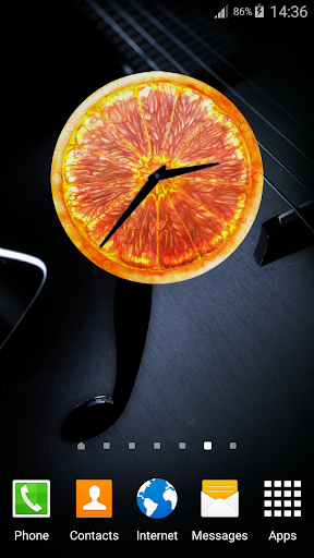 Fruit Crush Clock