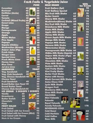 Fruit Gallery Juice Point menu 1