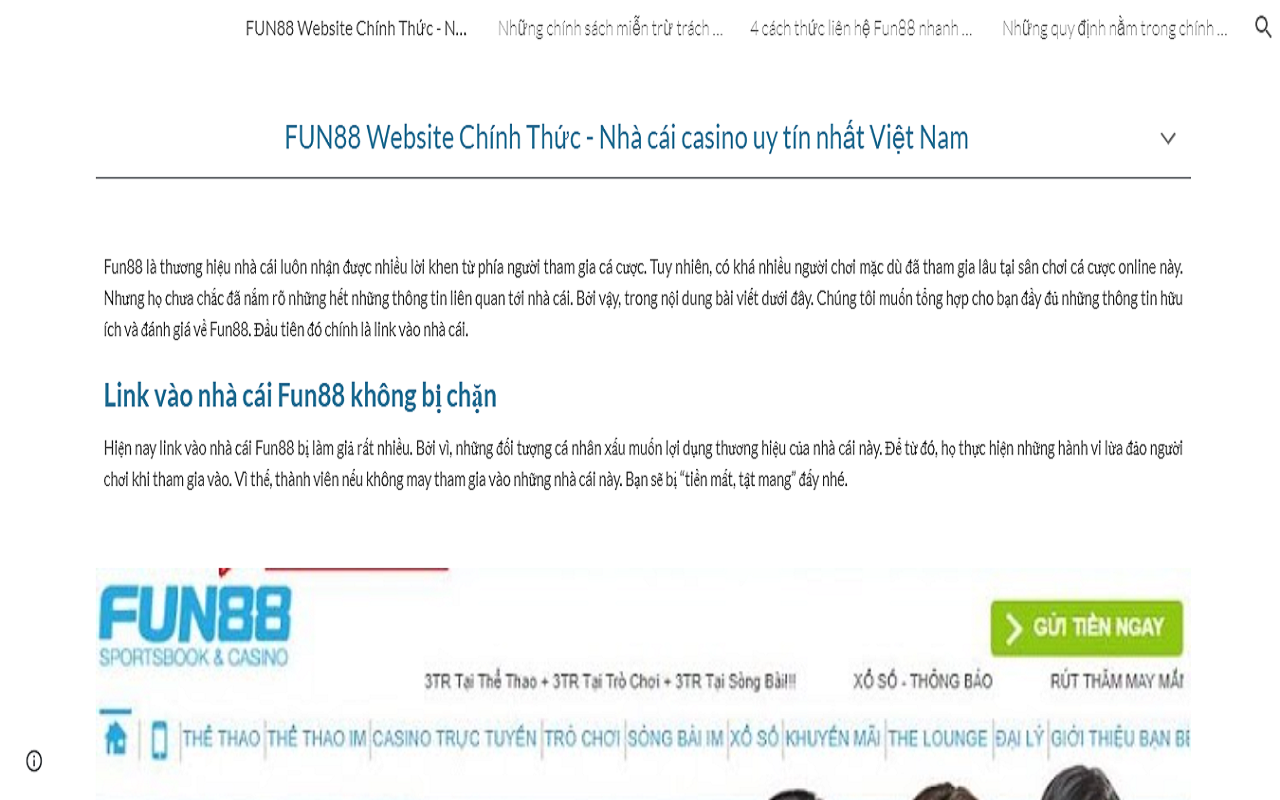 Nhà cái FUN88 uy tín nhất Việt Nam Preview image 1