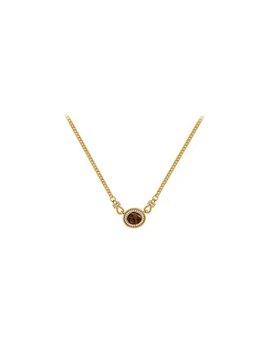 Vintage Maillard Tijgeroog Ketting - 0