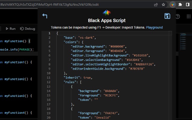 Black Apps Script Preview image 4