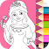 Princesse à colorier pour enfants icon