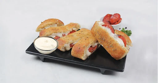 100% Pepperoni Stuffed Garlic Breadsticks + Cheesy Dip [FREE]