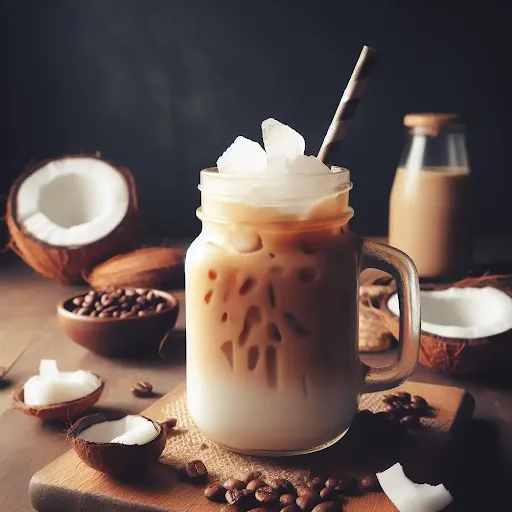 Coconut Iced Latte [450 Ml, Mason Jar]