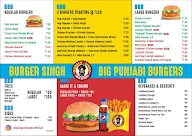 Burger Singh - Big Punjabi Burgers menu 1