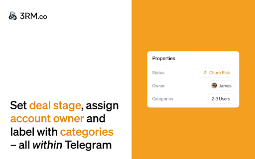 3RM – Telegram CRM for Web3