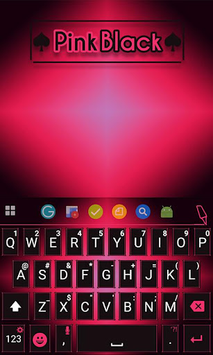 免費下載個人化APP|Pink Black Keyboard Theme app開箱文|APP開箱王