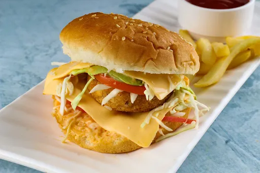 Cheesy Chicken Burger