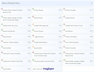 Biryani King menu 1