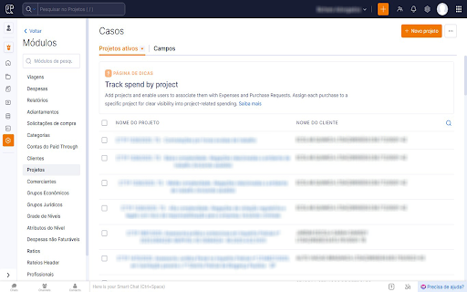 Zoho Expense - Correção de Traduções