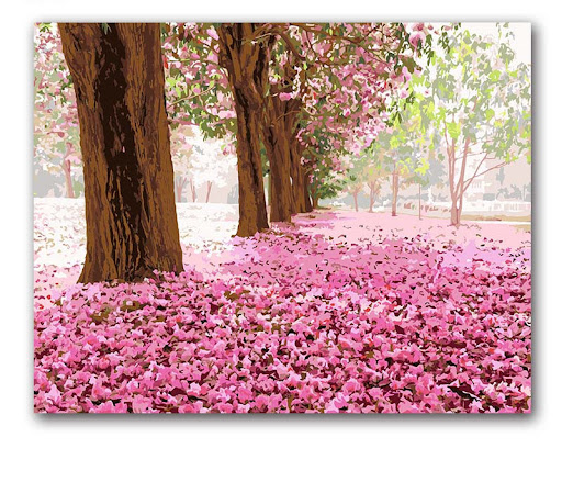 Title 2, Color By Number Love Tree Landscape Modular Can...